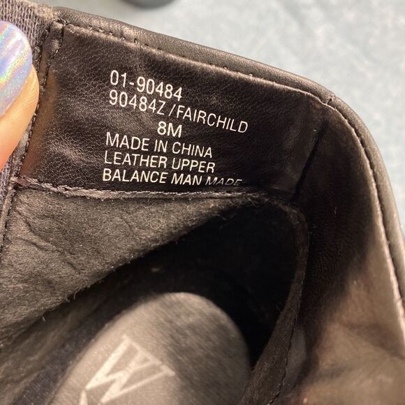 White Mountain Black Fairchild Leather Ankle Boots size 8 M - Picture 10 of 10